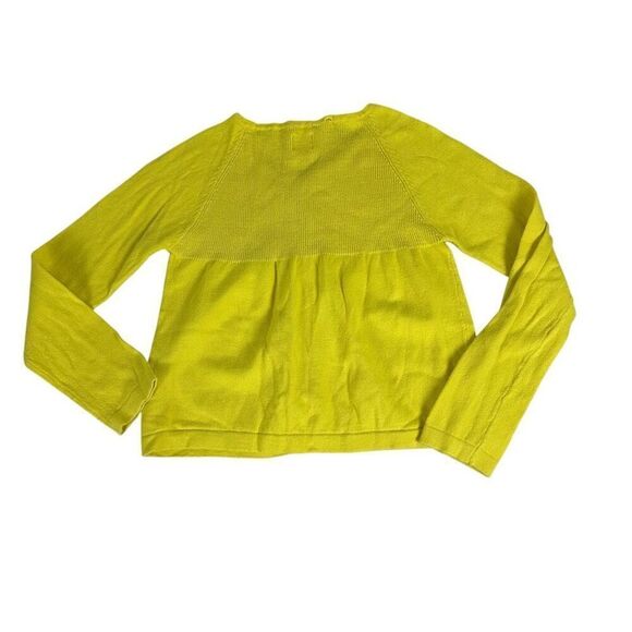 Mini Boden Open Front Yellow Cashmere Blend Cardigan 9-10 Year - Picture 2 of 4